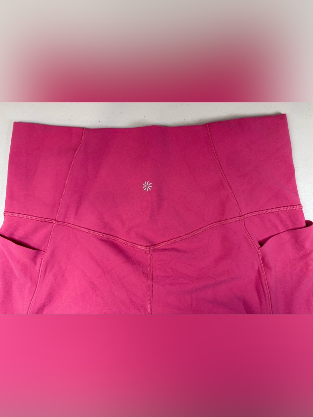 Athleta Salutation Stash Pocket 7/8 Tight- fuchsia pink size 1x